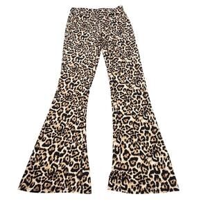 NWT madden girl womens leopard print flare leggings. Size XS. animal print